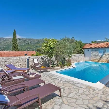 Villa Stunning Dubrovnik 9 Bedrooms Zaton Deluxe Amazing Sea Views Private Pool Zaton *